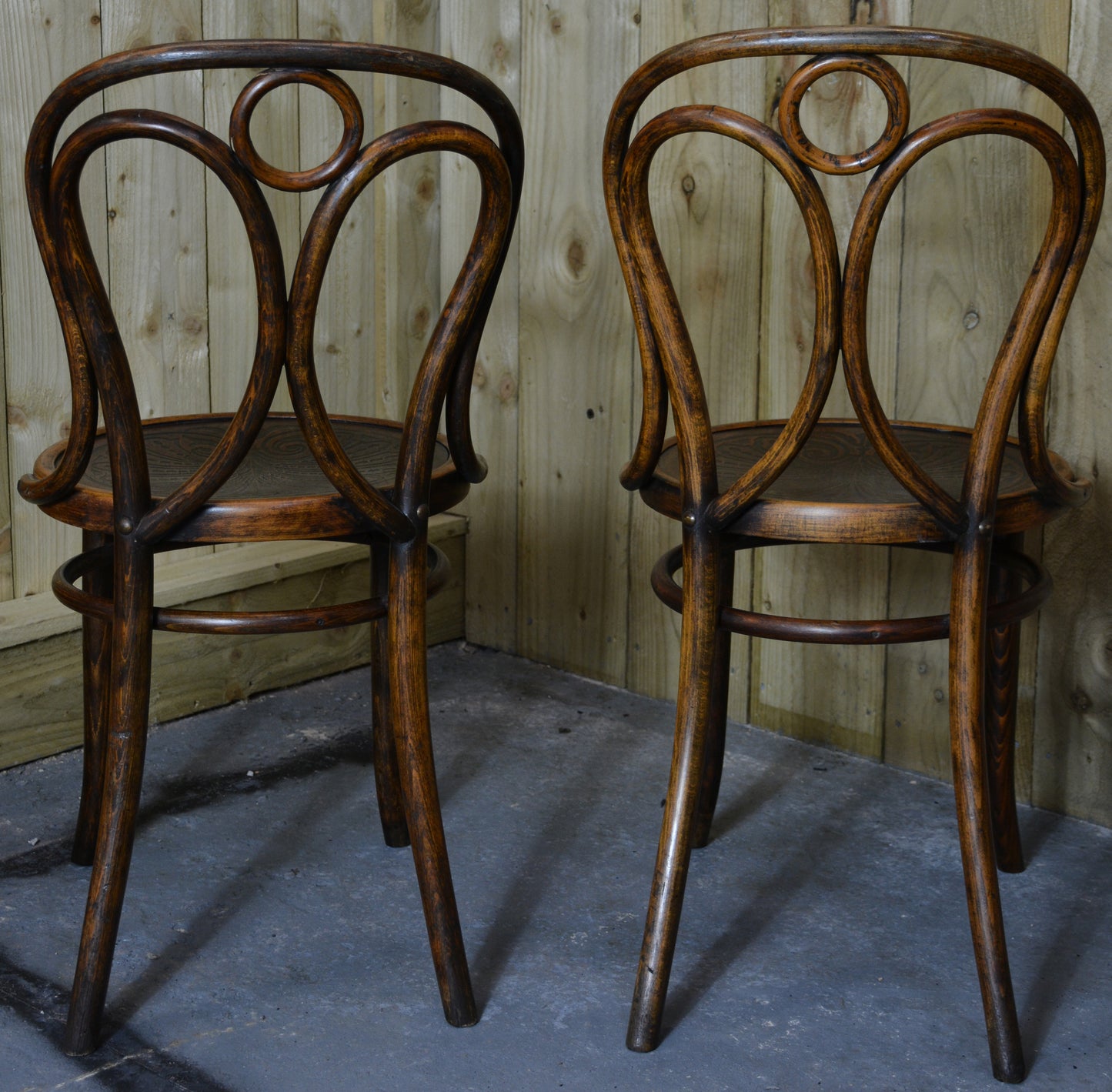 Pair Thonet Bentwood Angel Chairs - Design No. 19