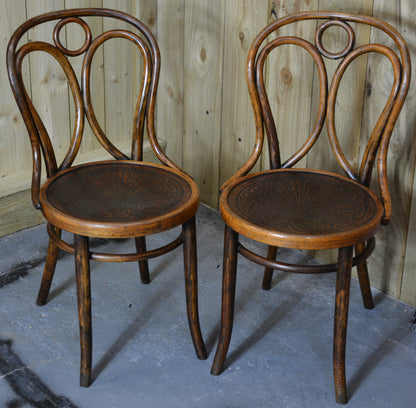 Pair Thonet Bentwood Angel Chairs - Design No. 19