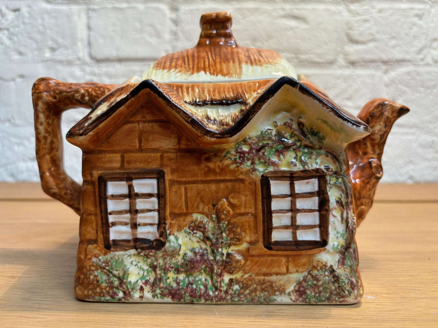 Vintage Price Kensington “Cottage Ware” Four‑Piece Tea Service – Teapot, Sugar, Butter Dish & Milk Jug, c.1938–50s