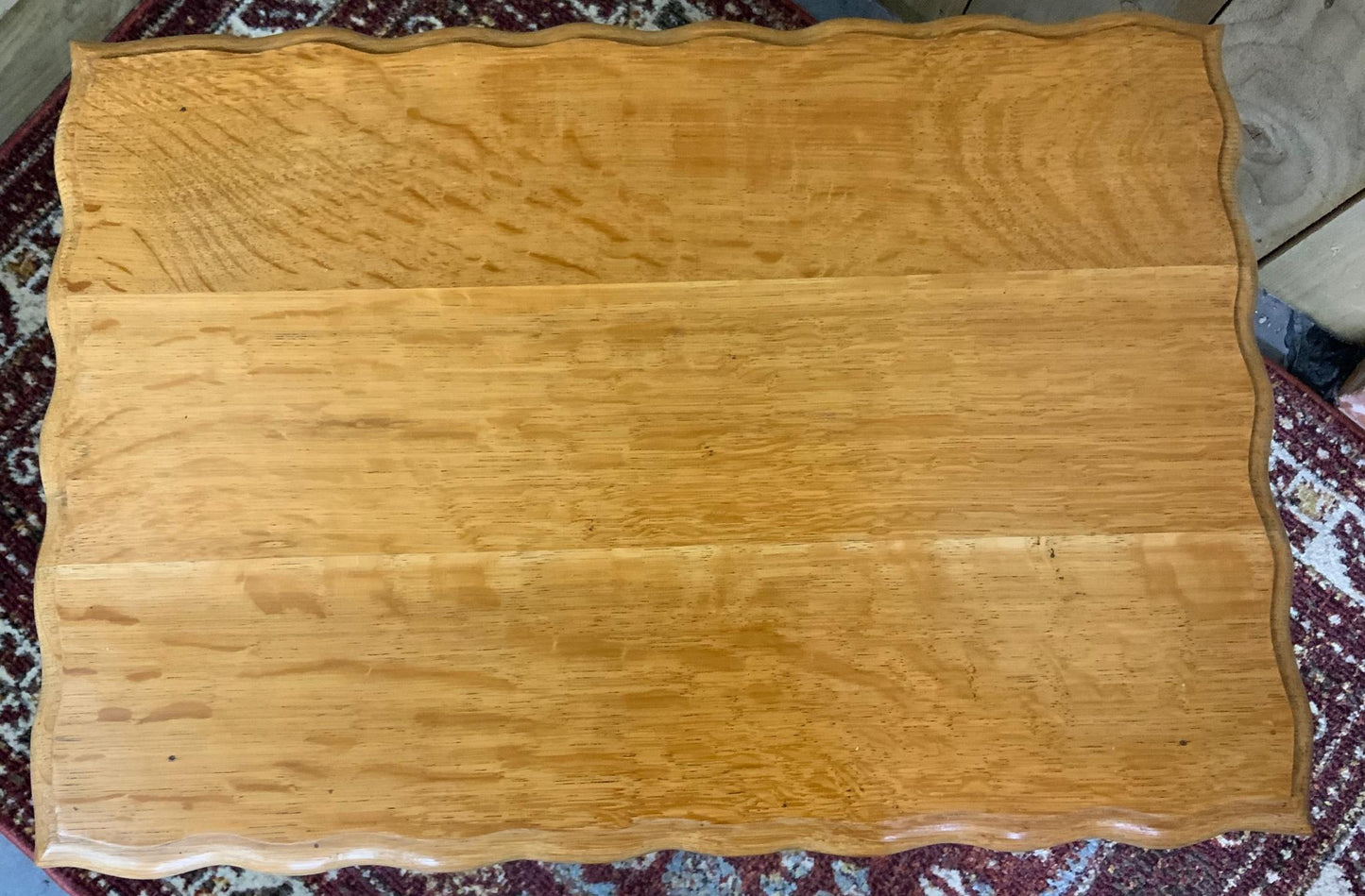 Light Oak Barley Twist Side Table