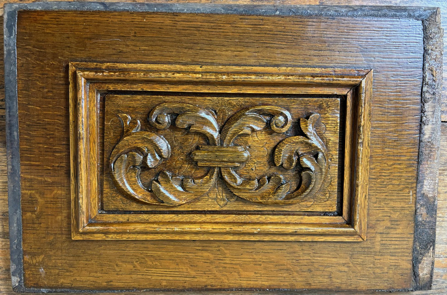 Set of Five 18th‑Century Carved Oak Panels – Cherub & Putti