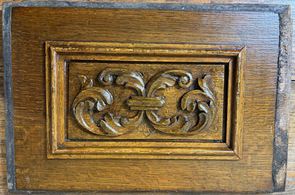 Set of Five 18th‑Century Carved Oak Panels – Cherub & Putti