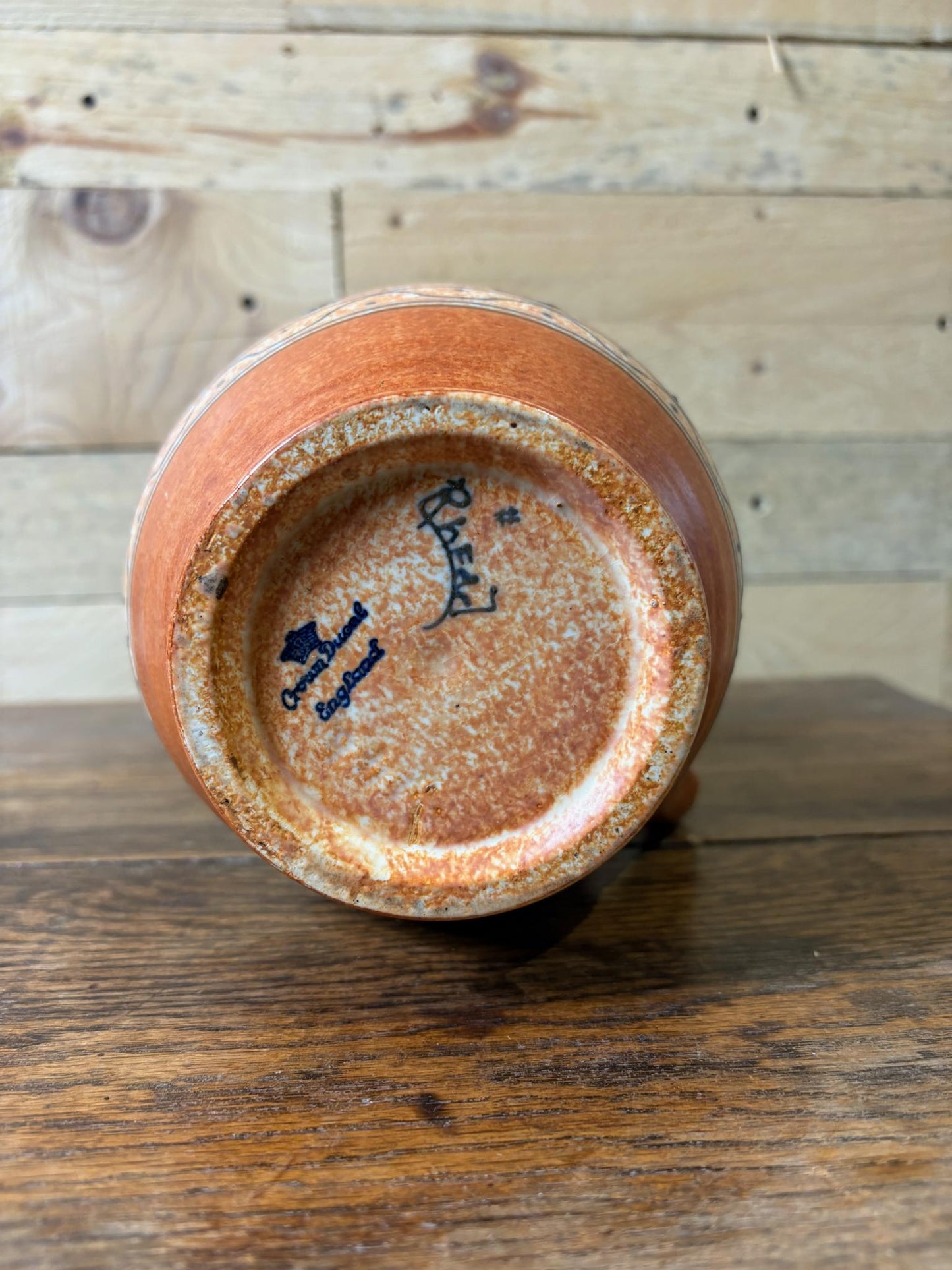 Charlotte Rhead for Crown Ducal “Lotus Leaves” Tube‑Lined Vase