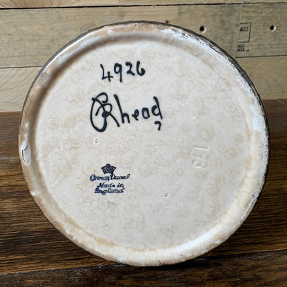 Charlotte Rhead for Crown Ducal Tube‑Lined Handled Vase, Pattern 4926