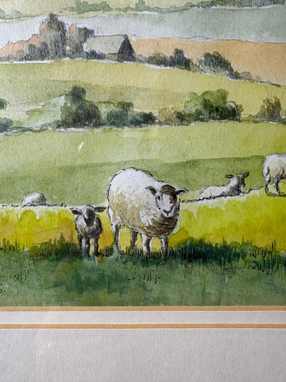 David Brookes, “Cotswolds” – Original Watercolour