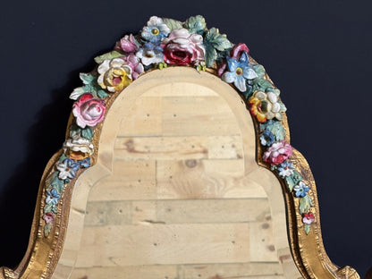 1930s Barbola Swing Mirror & Candlesticks