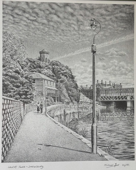 Laura’s Tower, Shrewsbury – Signed Limited Edition Print, 46/185, by Michael Farr