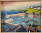 Colin T Johnson, Oil on Board, Cornish Harbour Scene '94