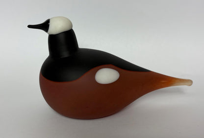 Vintage Iittala Finland Glass Bird “Mountain Redstart”, after Oiva Toikka – 18 cm