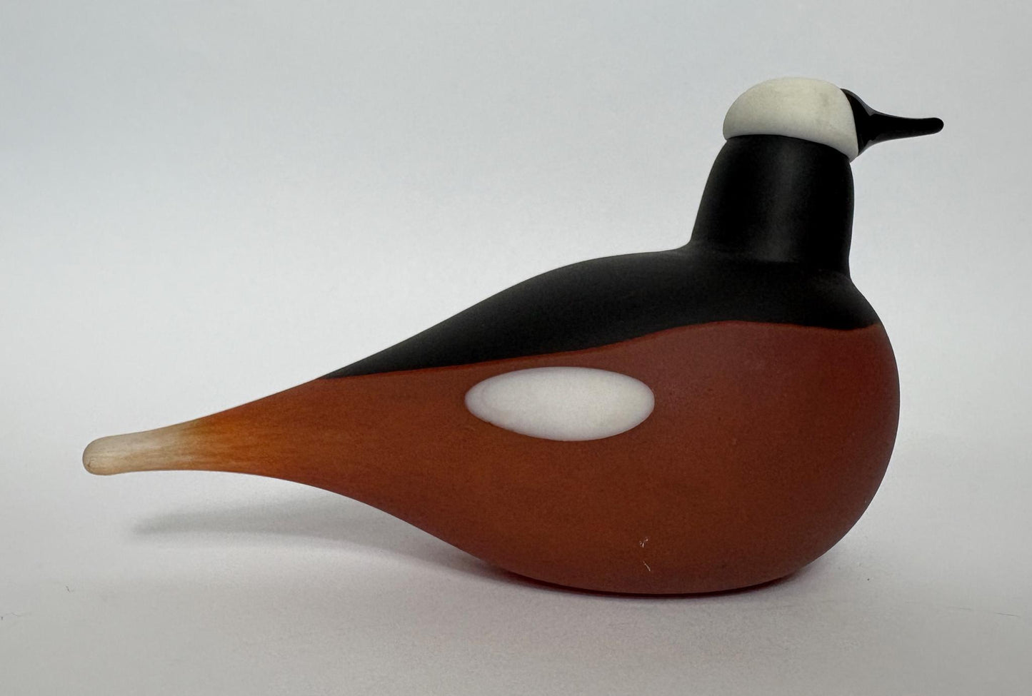 Vintage Iittala Finland Glass Bird “Mountain Redstart”, after Oiva Toikka – 18 cm