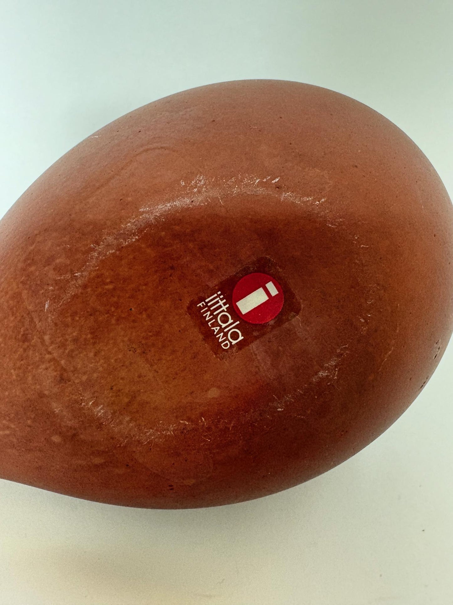 Vintage Iittala Finland Glass Bird “Mountain Redstart”, after Oiva Toikka – 18 cm