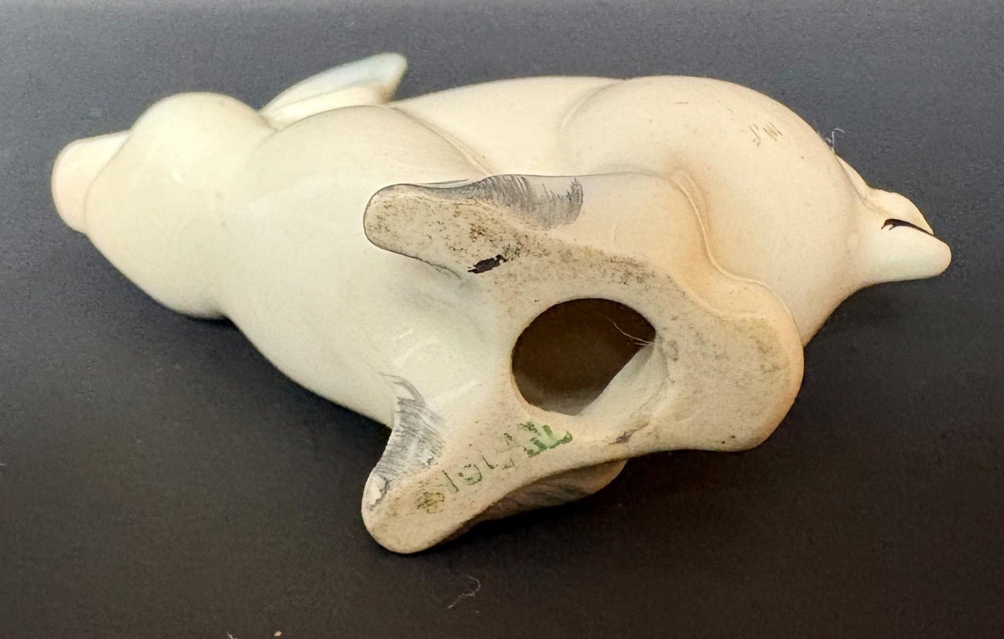 Vintage Beswick Sow & Piglet Figurines – Cream Glaze English Pottery