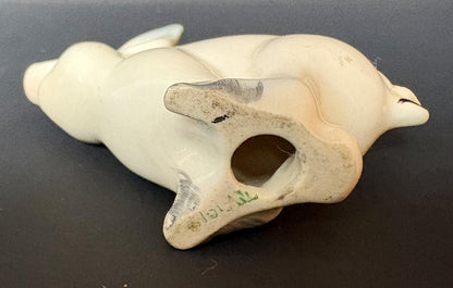 Vintage Beswick Sow & Piglet Figurines – Cream Glaze English Pottery