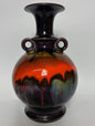 1970s Hutschenreuther West Germany ‘Vulkan-Feuer’ Lava Glaze Vase