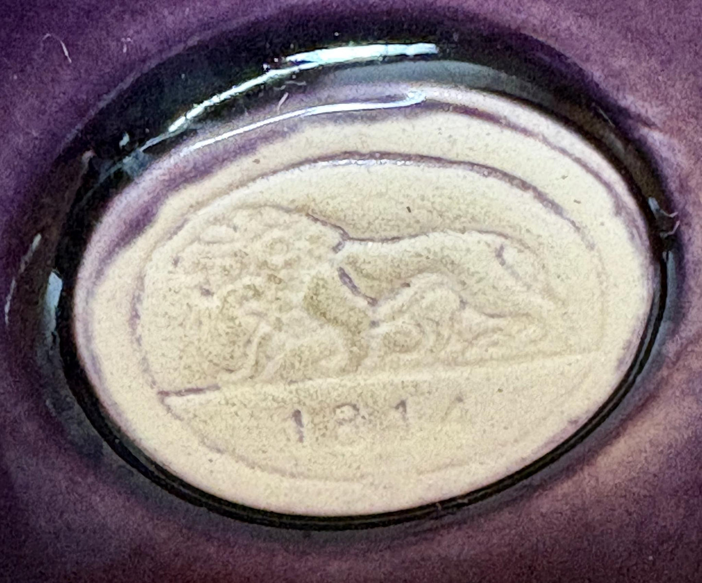 1970s Hutschenreuther West Germany ‘Vulkan-Feuer’ Lava Glaze Vase