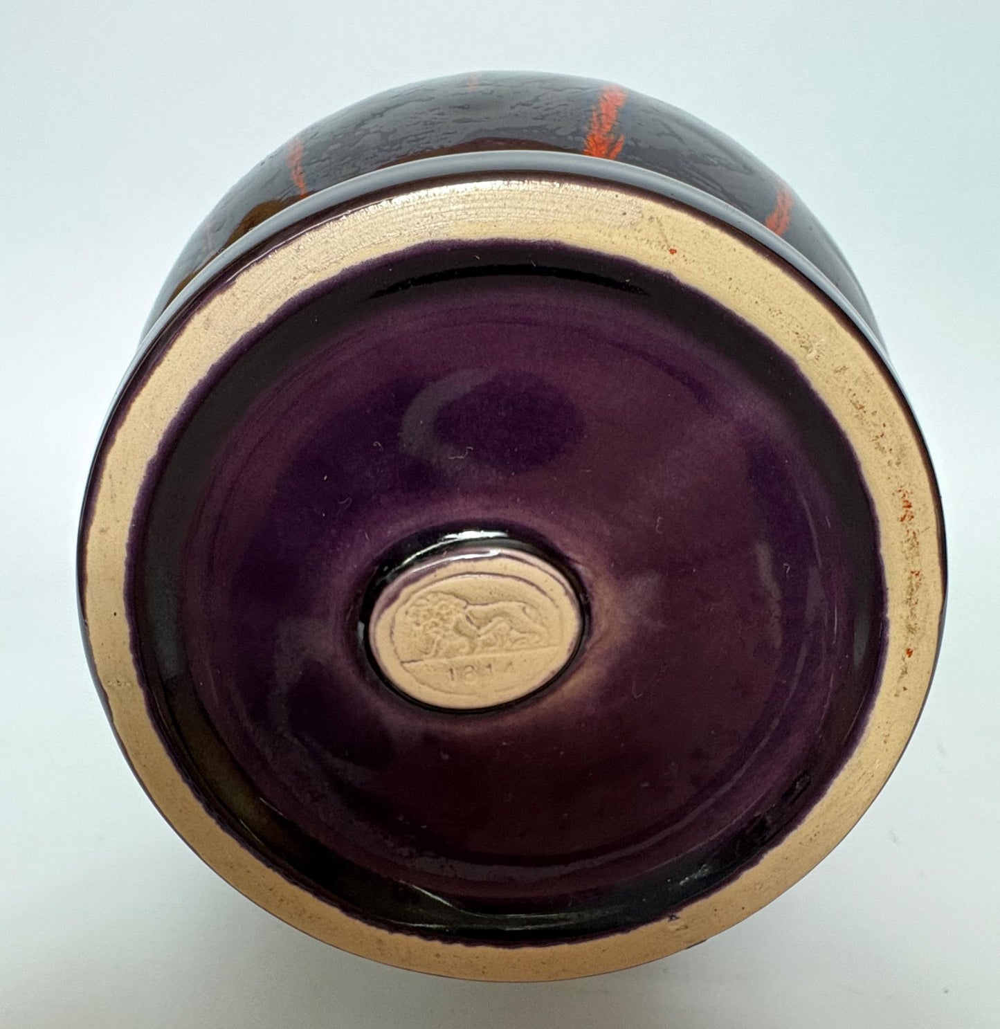 1970s Hutschenreuther West Germany ‘Vulkan-Feuer’ Lava Glaze Vase